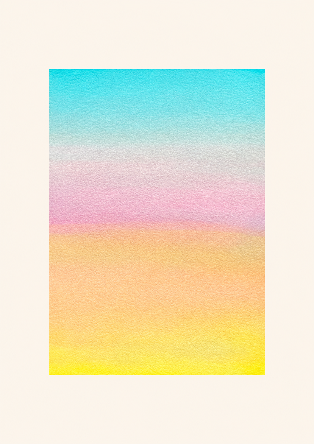 Summer Sunset — Aquarelle originale — A5