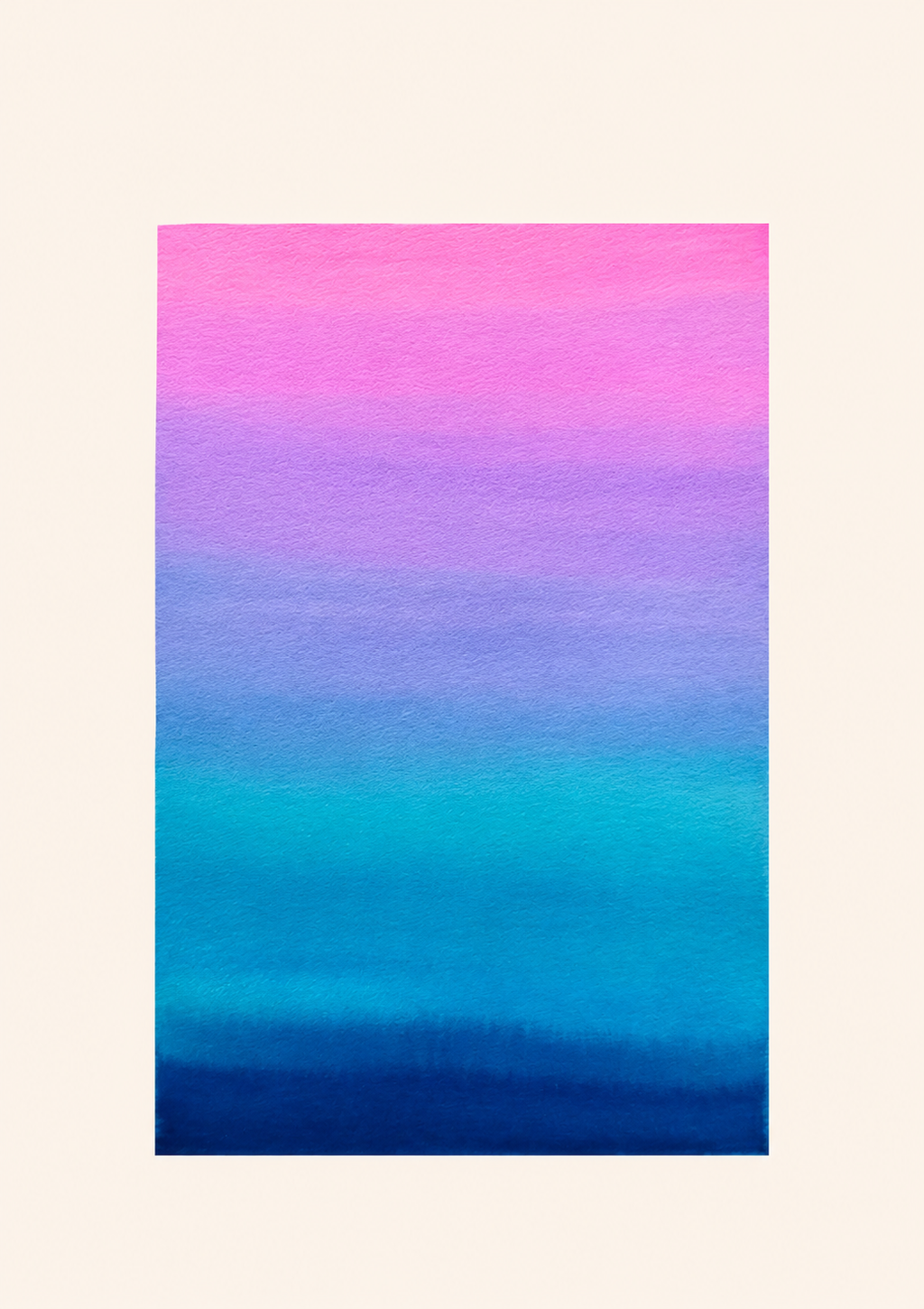 Ocean Sunlight — Aquarelle originale — A5
