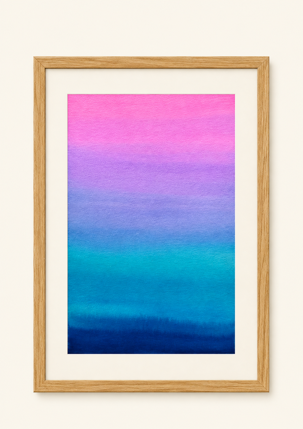 Cadre en Chêne - pour aquarelles format A3