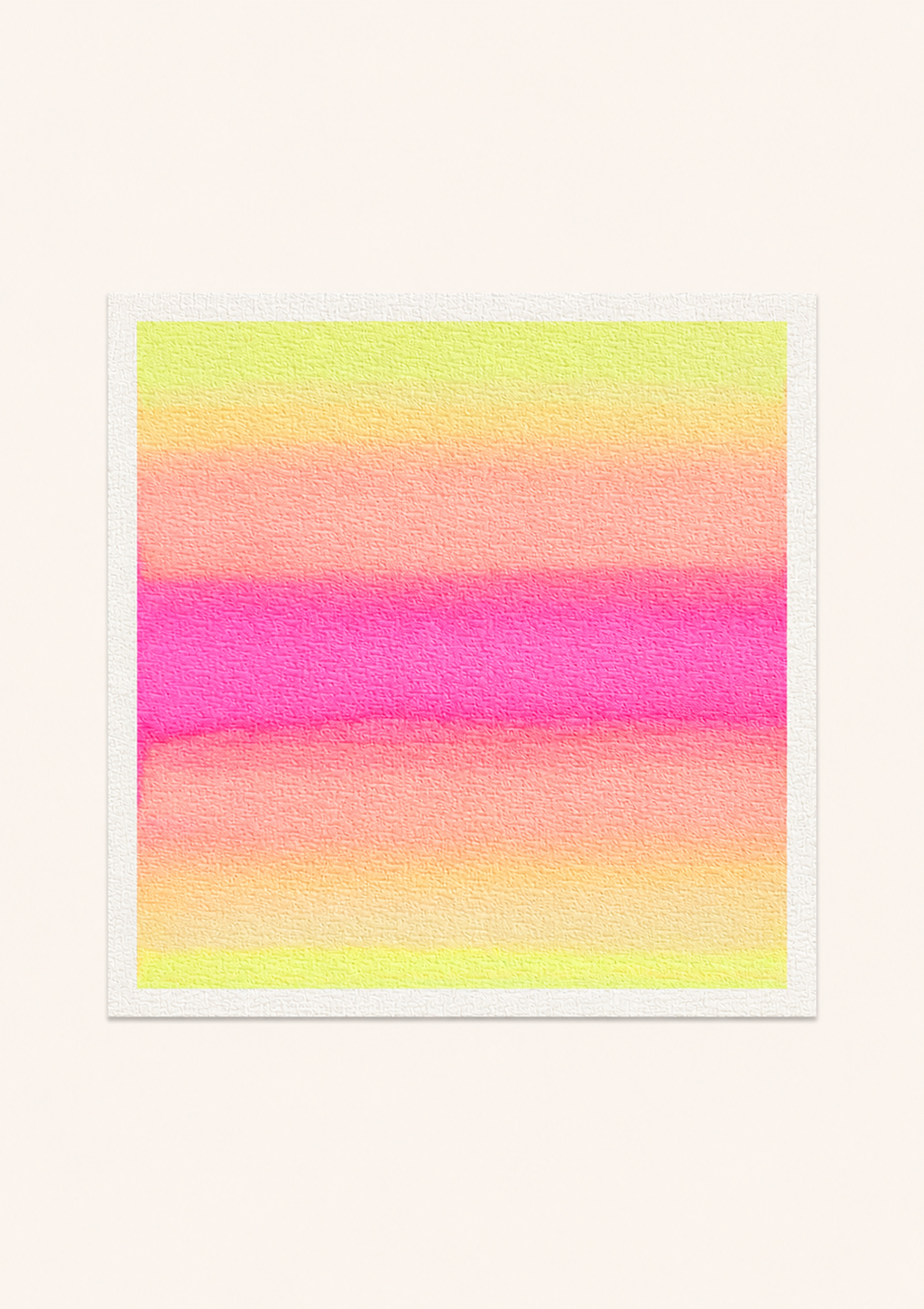 Pink Sorbet — Aquarelle originale — 20x20 cm