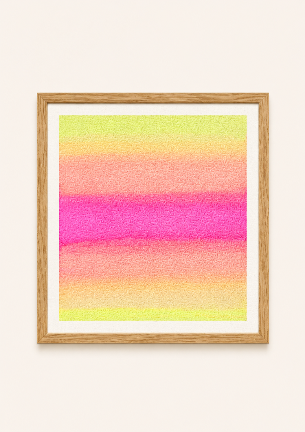 Pink Sorbet — Aquarelle originale — 20x20 cm