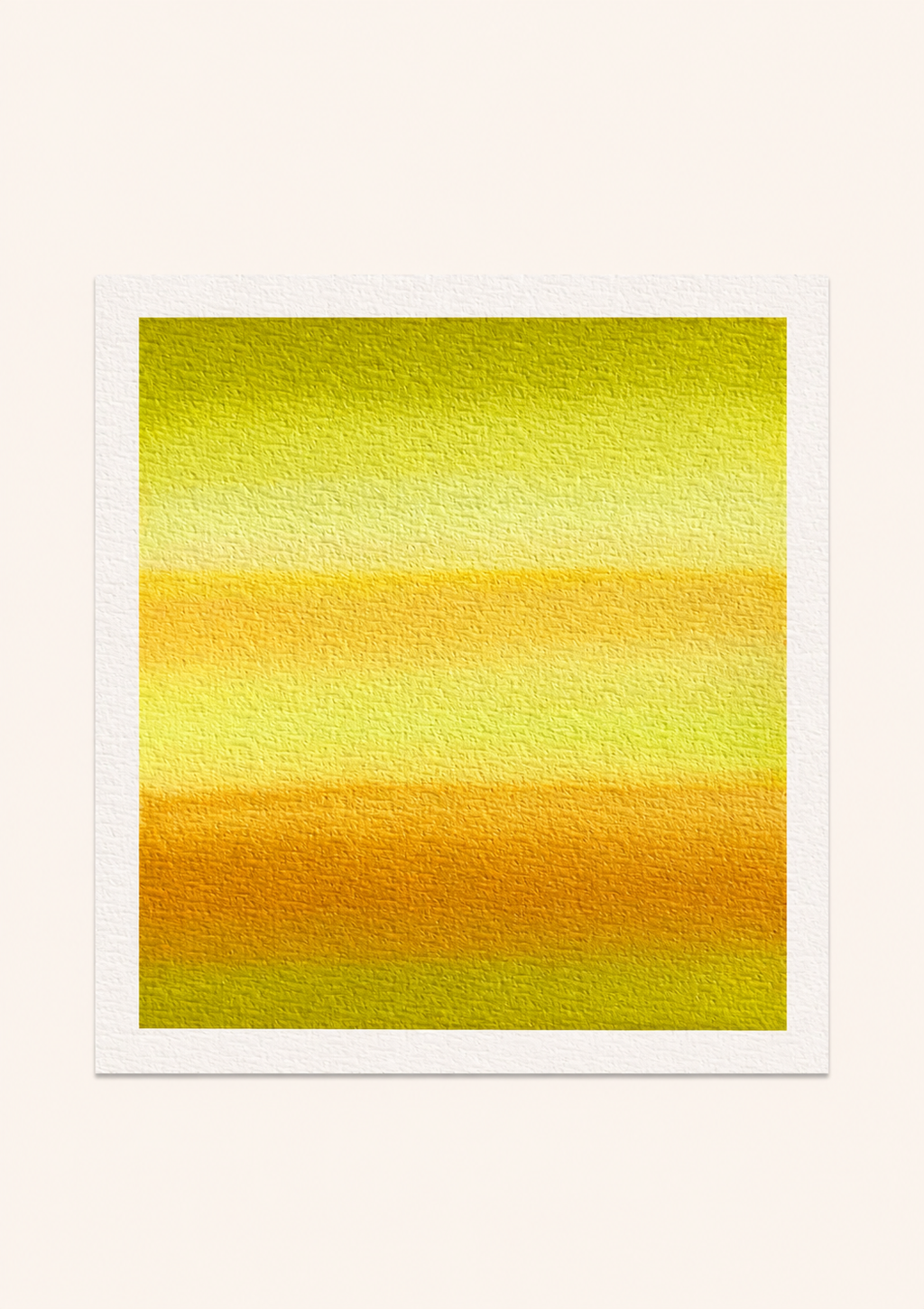 Citrus Glow — Aquarelle originale — 20x20 cm