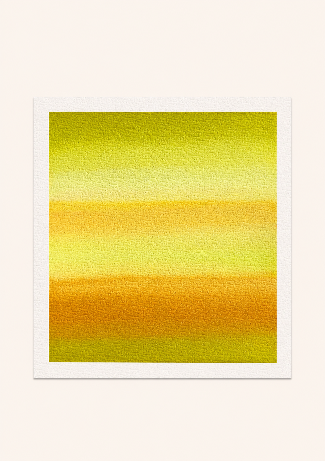 Citrus Glow — Aquarelle originale — 20x20 cm