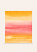 Peach Glow — Aquarelle originale — 20x20 cm