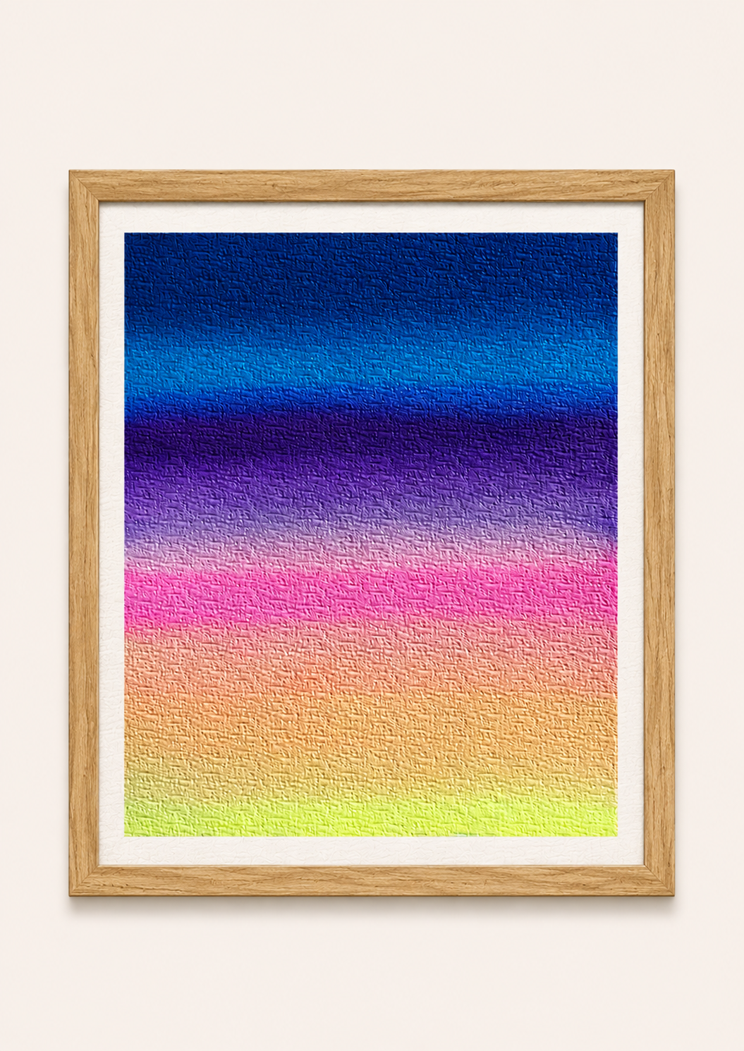 Electric Dusk — Aquarelle originale — 20x20 cm