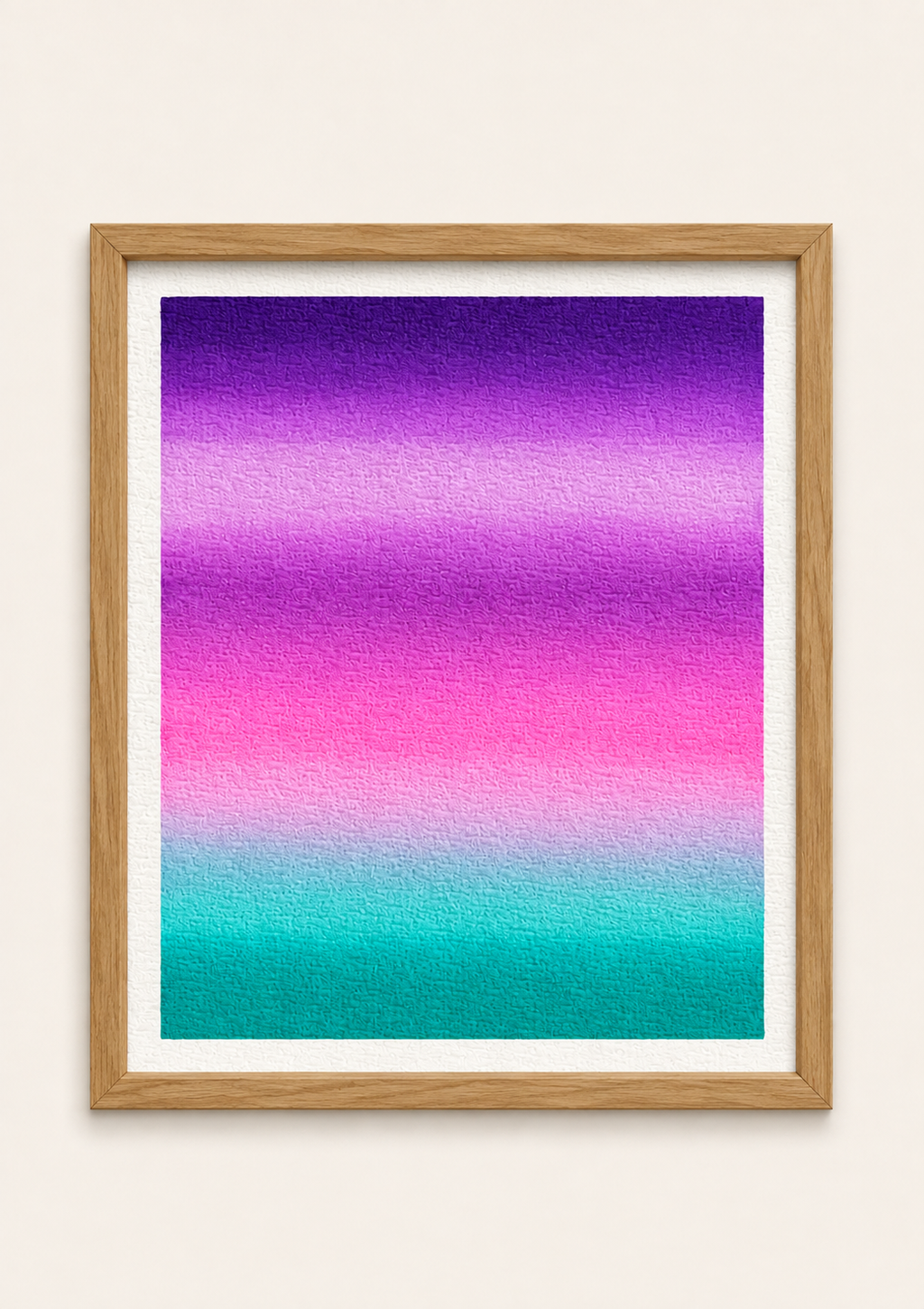 Violet Lagoon — Aquarelle originale — 20x20 cm