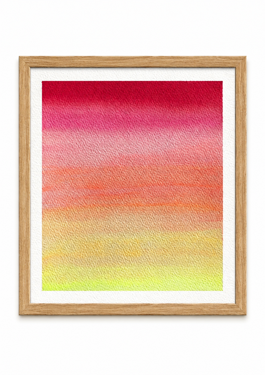 Cadre en Chêne - pour aquarelles 20x20 cm