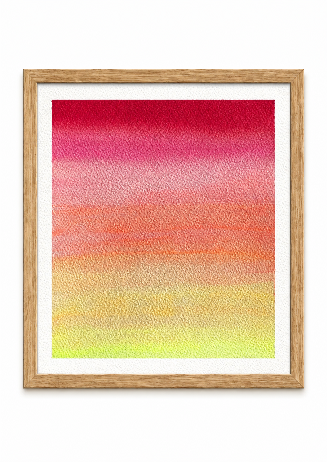 Cadre en Chêne - pour aquarelles 20x20 cm