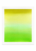 Lime Haze — Aquarelle originale — 20x20 cm