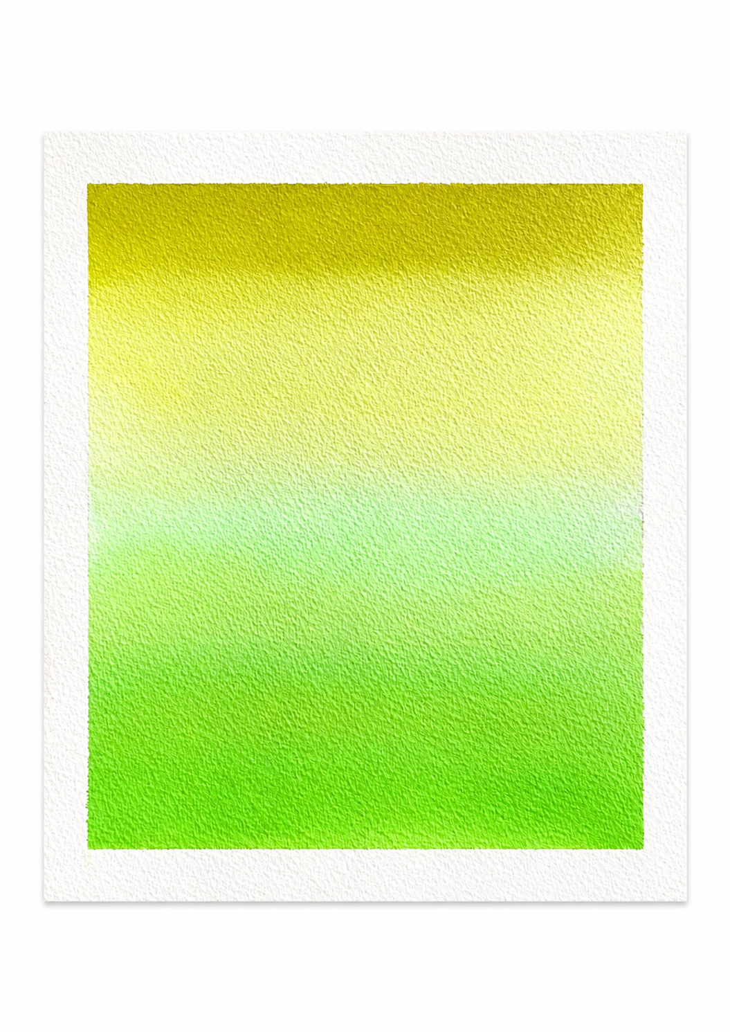 Lime Haze — Aquarelle originale — 20x20 cm