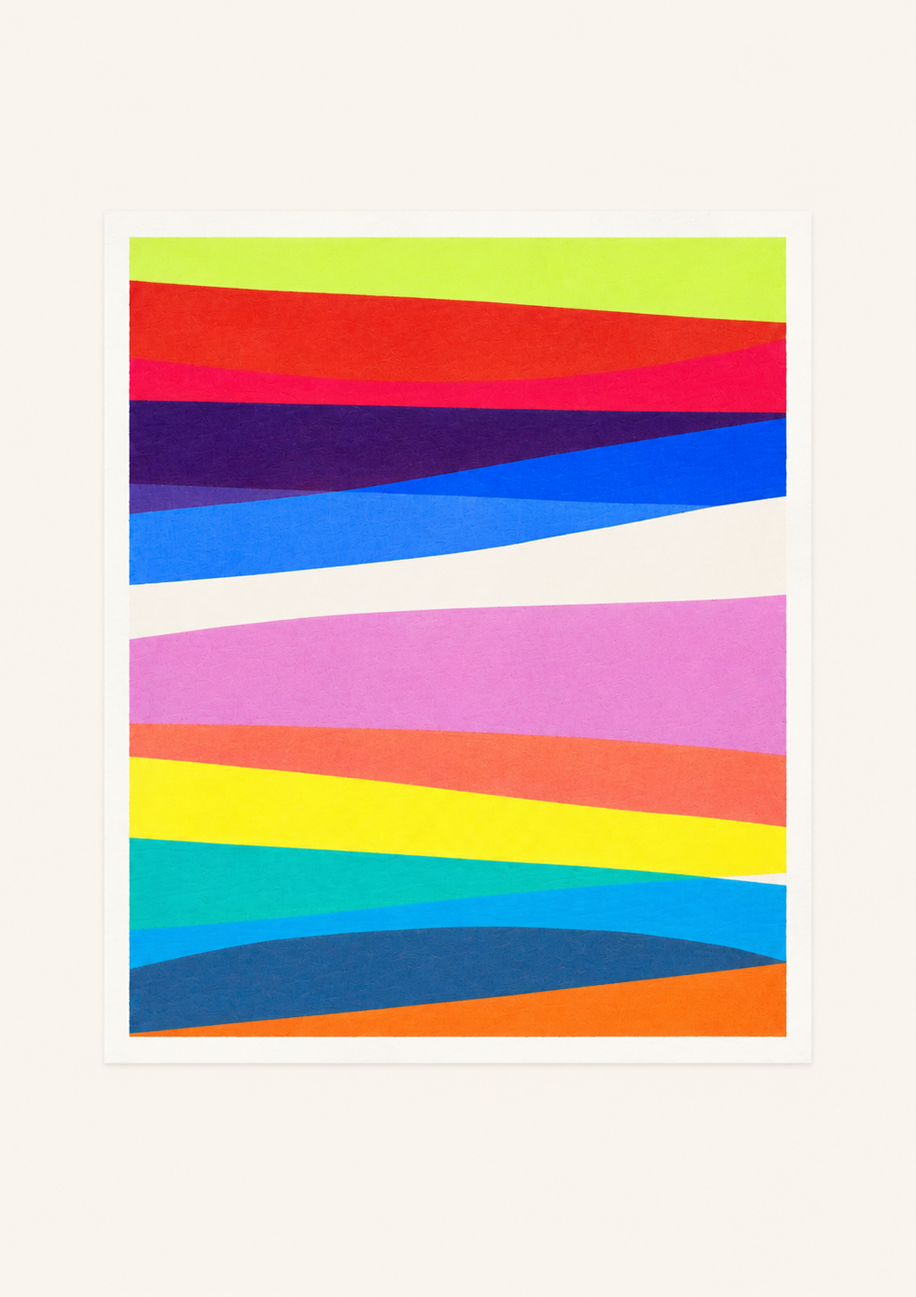 Horizonte Vivo — Acrylique originale — 30x30 cm