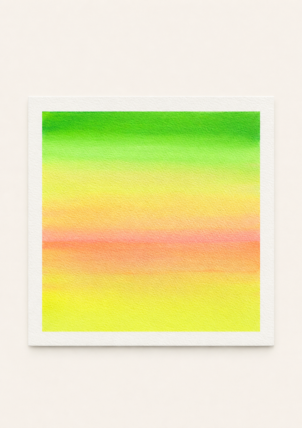 Tropical Harmony — Aquarelle originale — 20x20 cm
