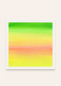 Tropical Harmony — Aquarelle originale — 20x20 cm