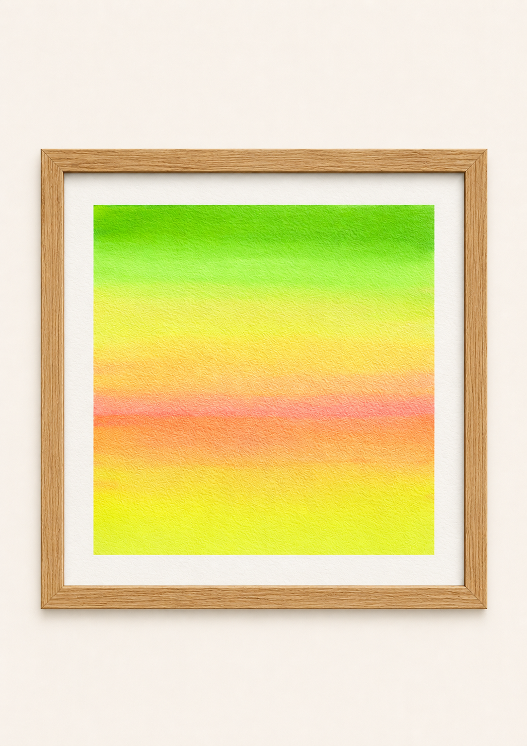 Tropical Harmony — Aquarelle originale — 20x20 cm