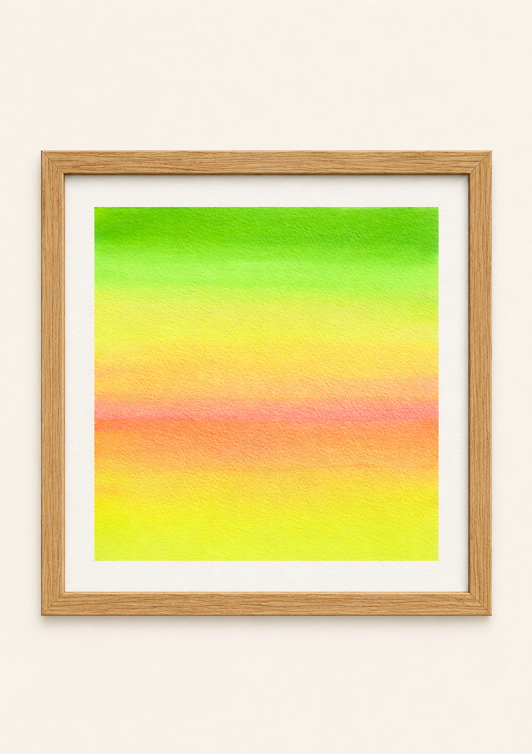 Tropical Harmony — Aquarelle originale — 20x20 cm