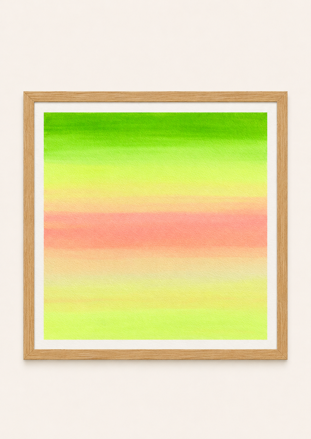 Tropical Harmony — Aquarelle originale — 30x30 cm