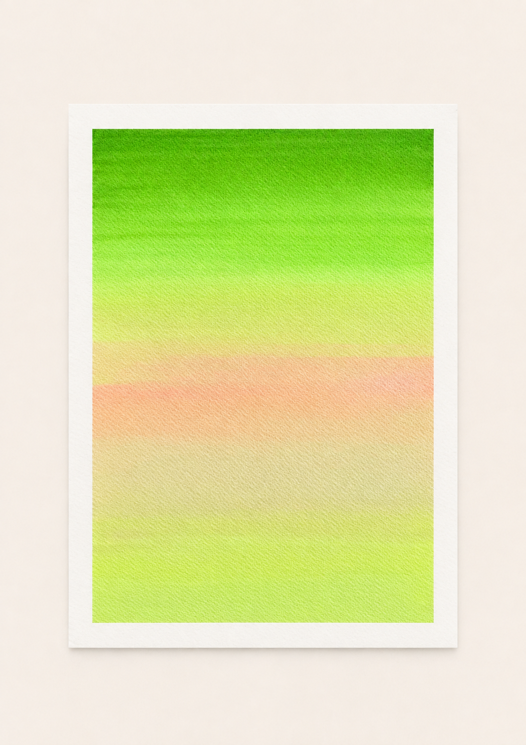 Tropical Harmony — Aquarelle originale — A4