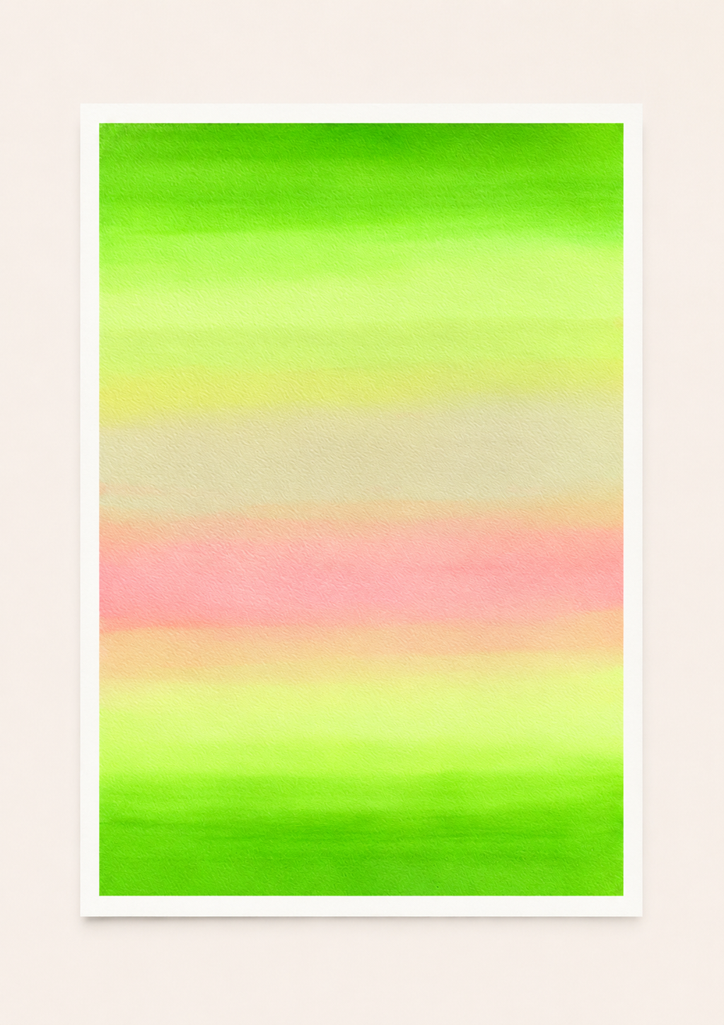 Tropical Harmony — Aquarelle originale — A3