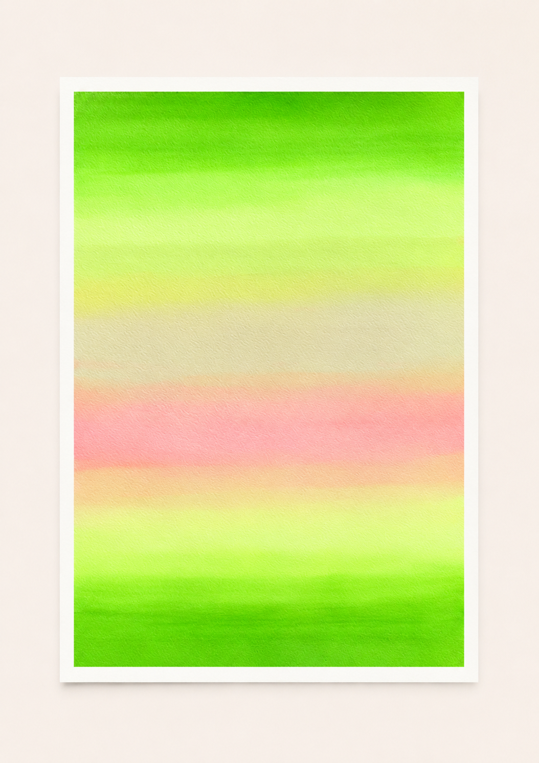 Tropical Harmony — Aquarelle originale — A3