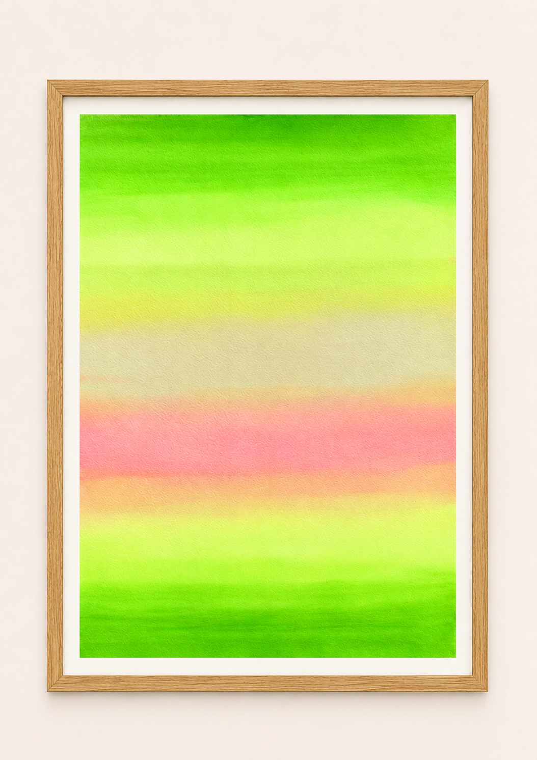 Tropical Harmony — Aquarelle originale — A3