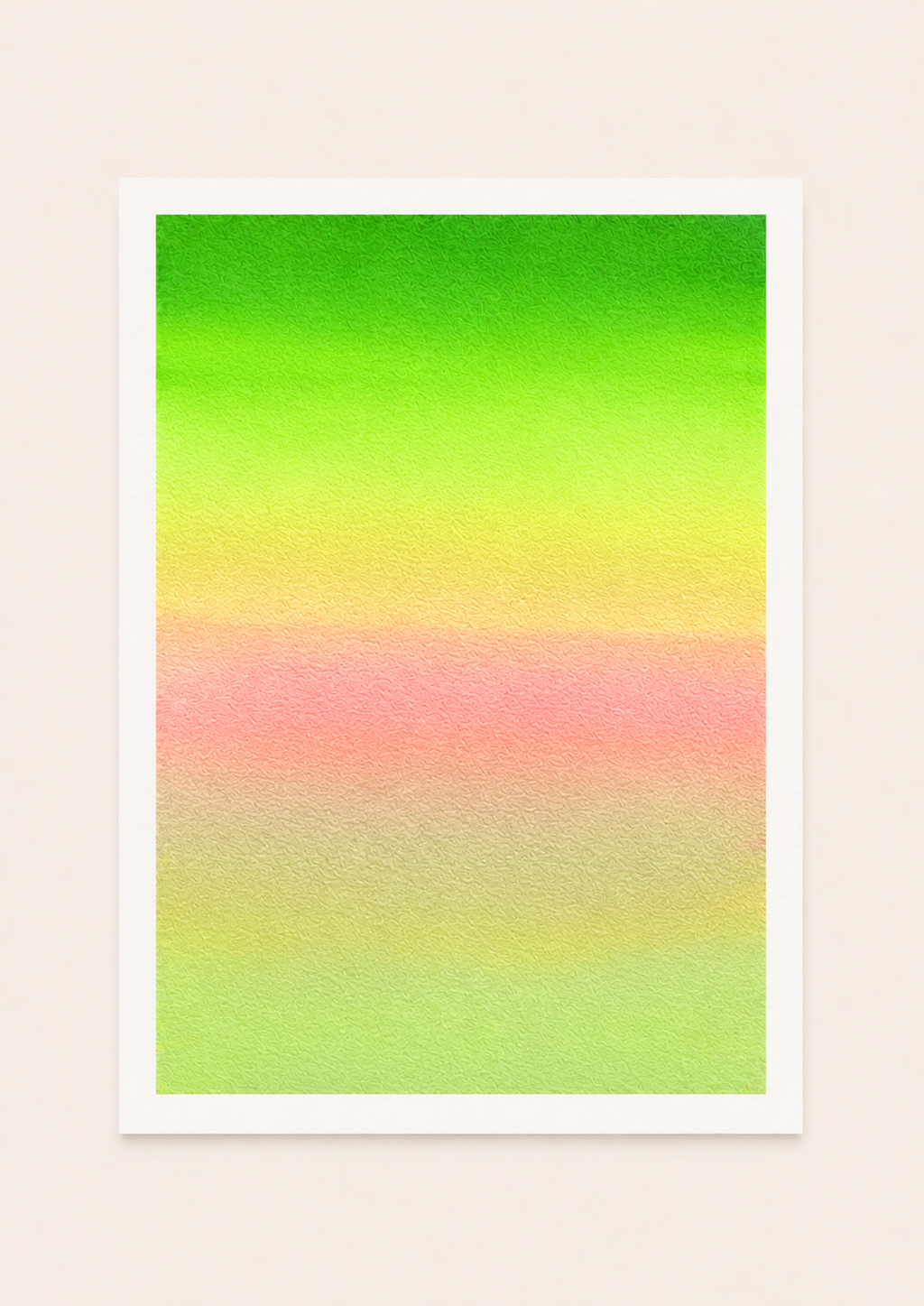 Tropical Harmony — Aquarelle originale — A5