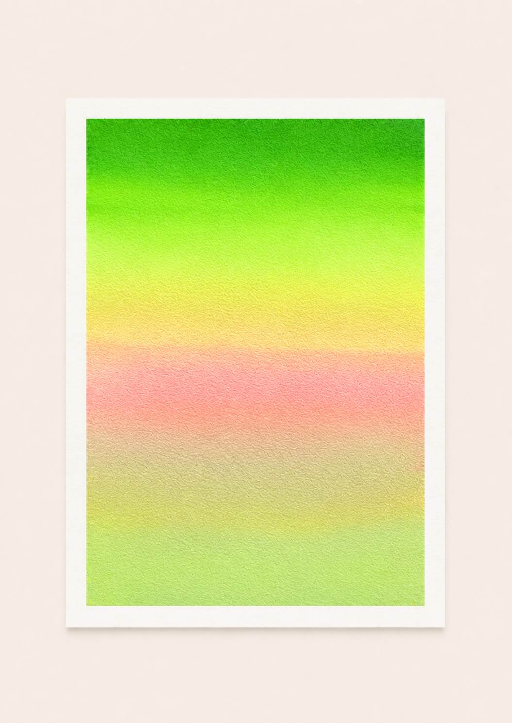 Tropical Harmony — Aquarelle originale — A5
