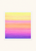 Pastel Glow — Aquarelle originale — 30x30 cm
