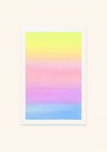 Pastel Glow — Aquarelle originale — A5