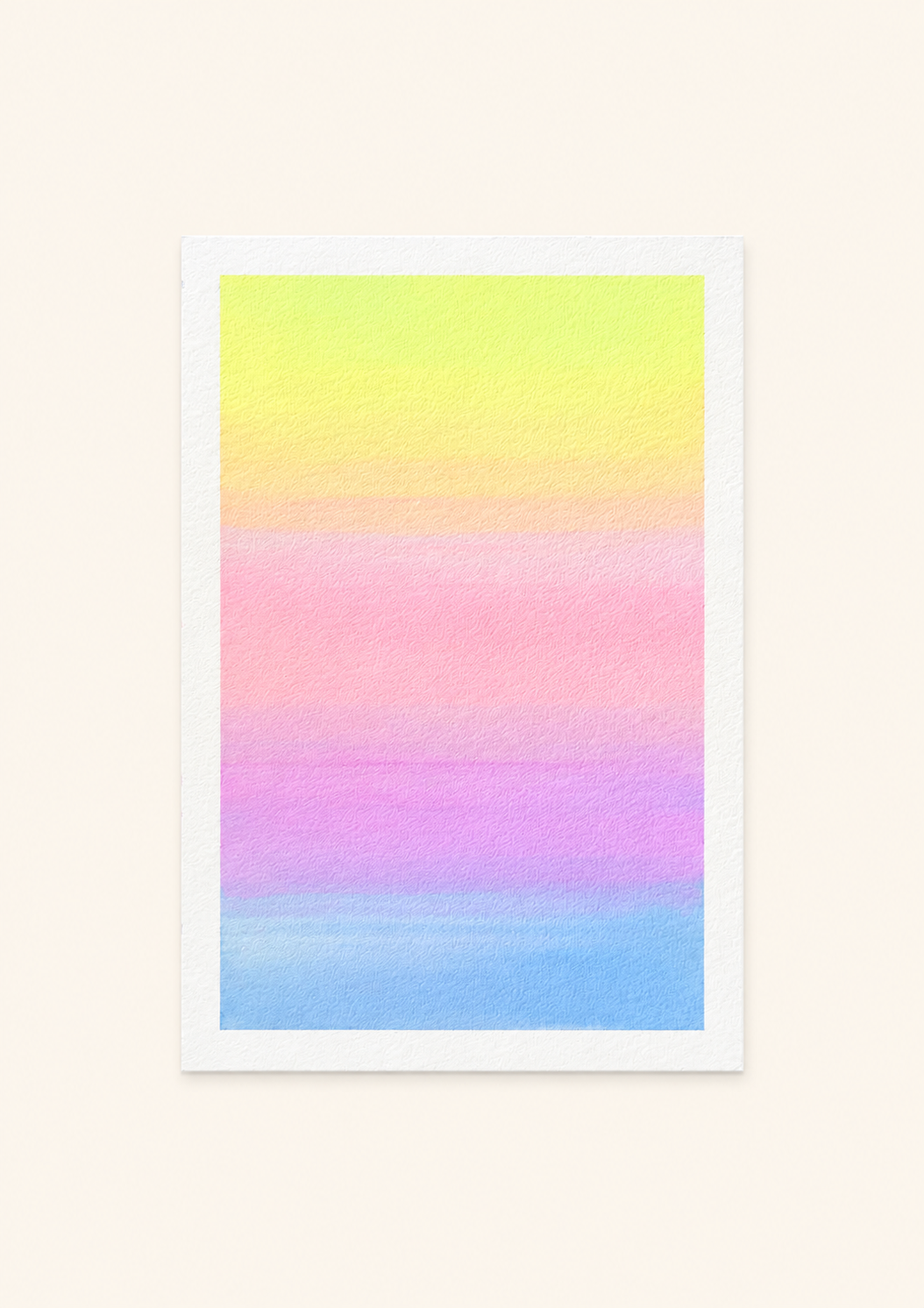 Pastel Glow — Aquarelle originale — A5