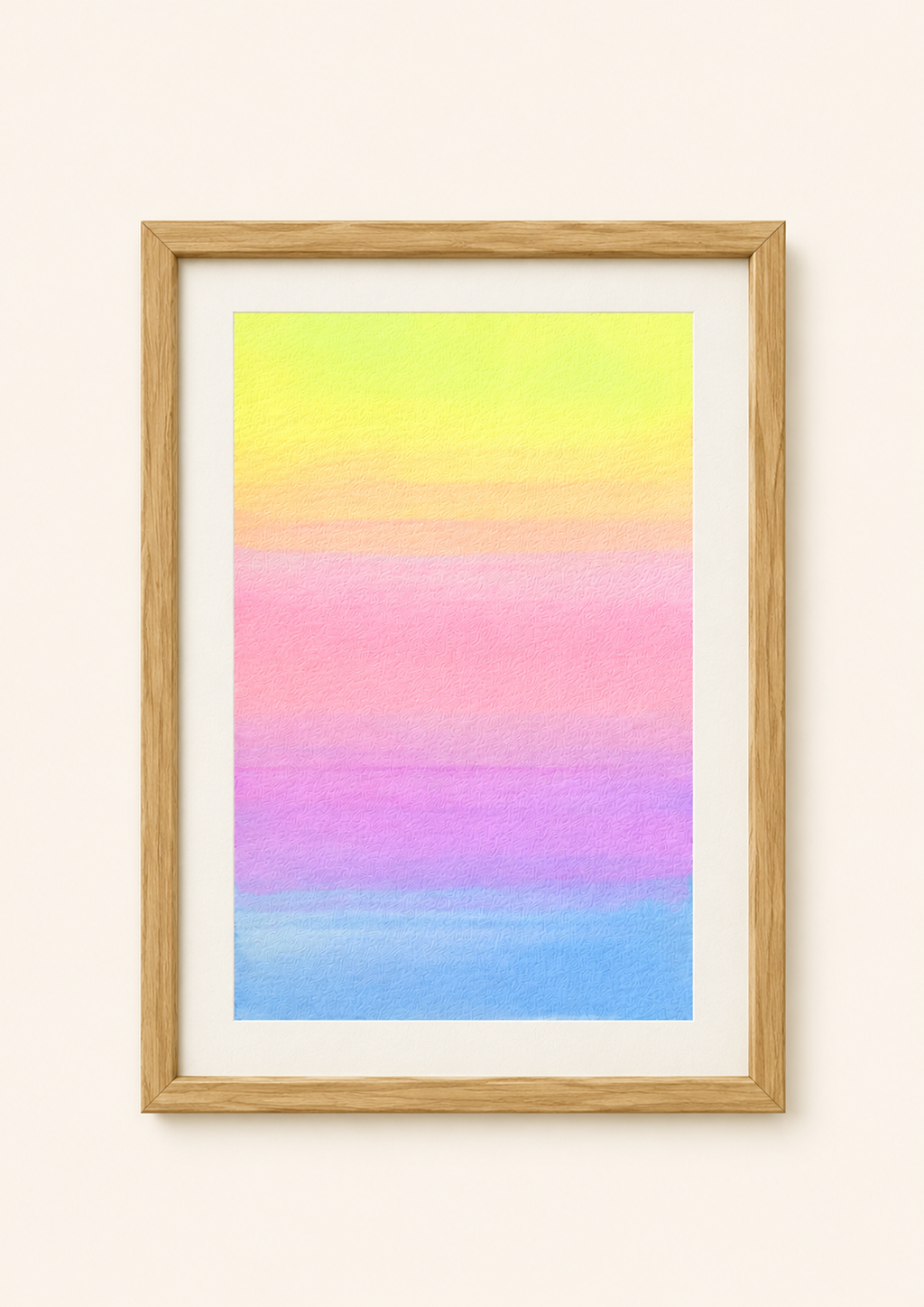 Pastel Glow — Aquarelle originale — A5