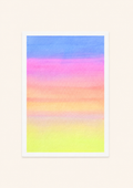 Pastel Glow — Aquarelle originale — A4