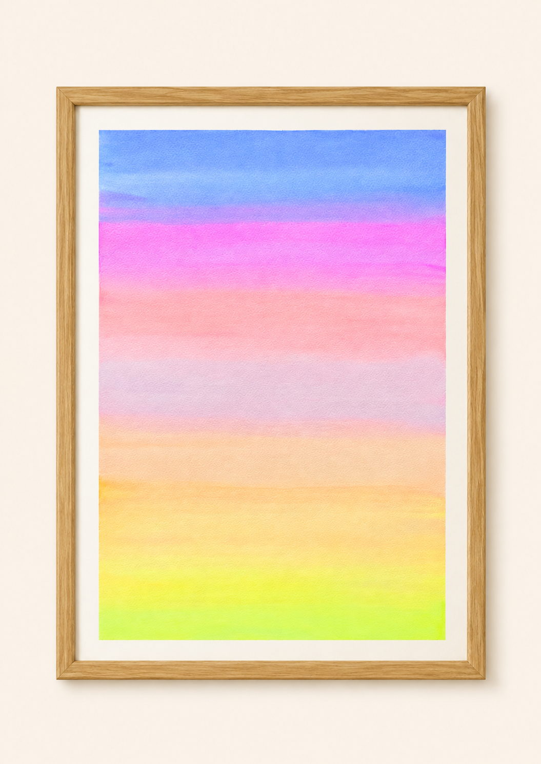 Pastel Glow — Aquarelle originale — A3