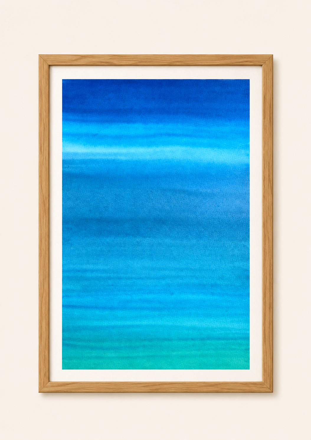 Ocean Storm — Aquarelle originale — A4