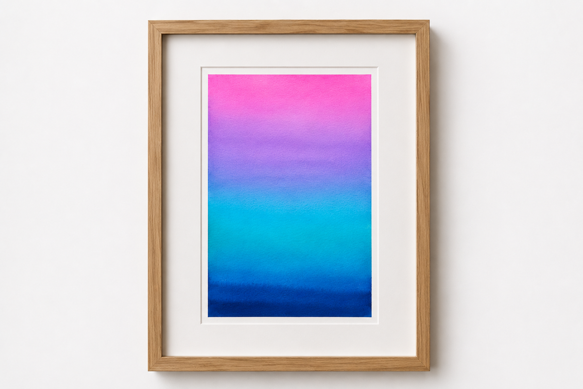Cadre en Chêne - pour aquarelles format A4