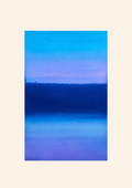 Blue Horizon — Aquarelle originale — A5