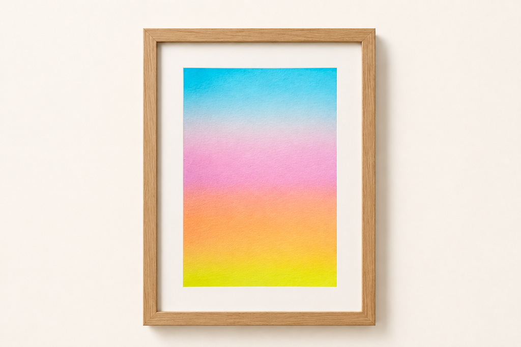 Cadre en Chêne - pour aquarelles format A5