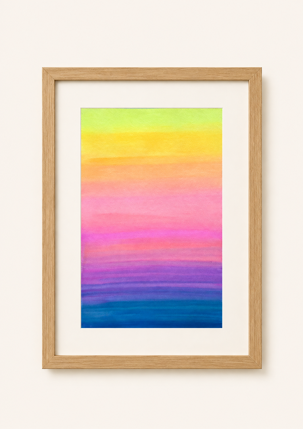 Summer Sunset — Aquarelle originale — A3