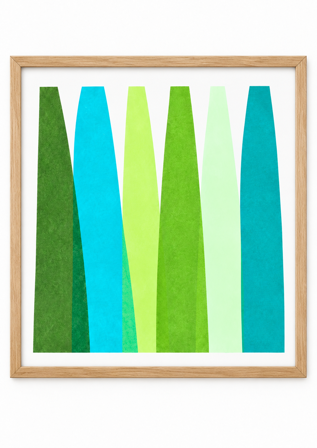 Selva Turquesa — Acrylique originale — 30x30 cm