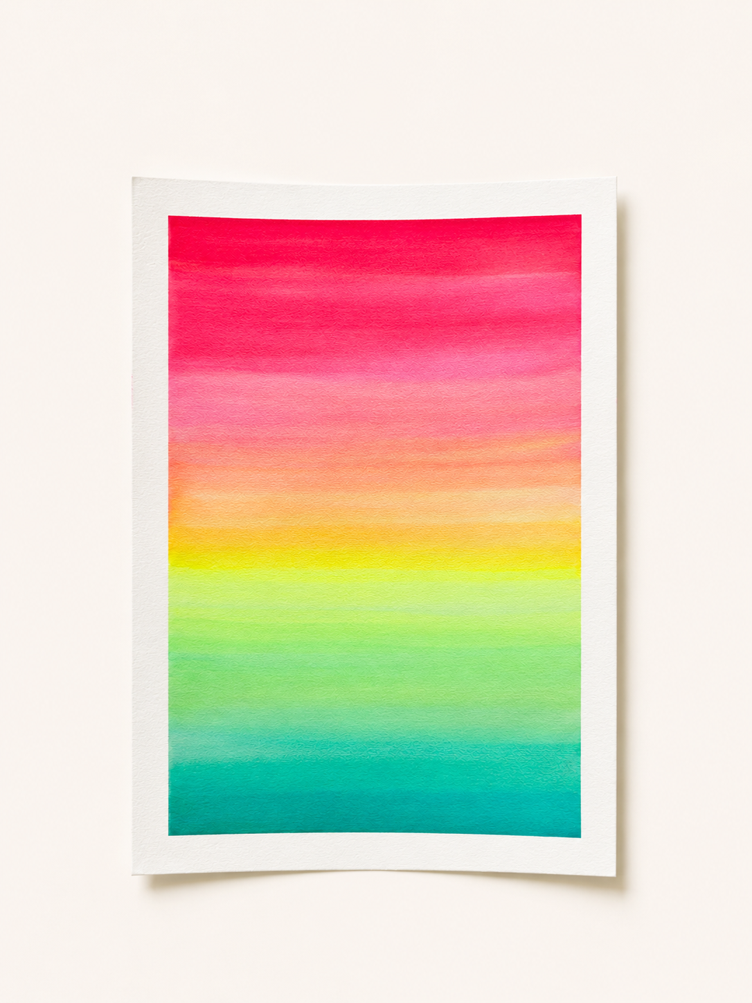 Tropical Glow — Aquarelle originale — A4