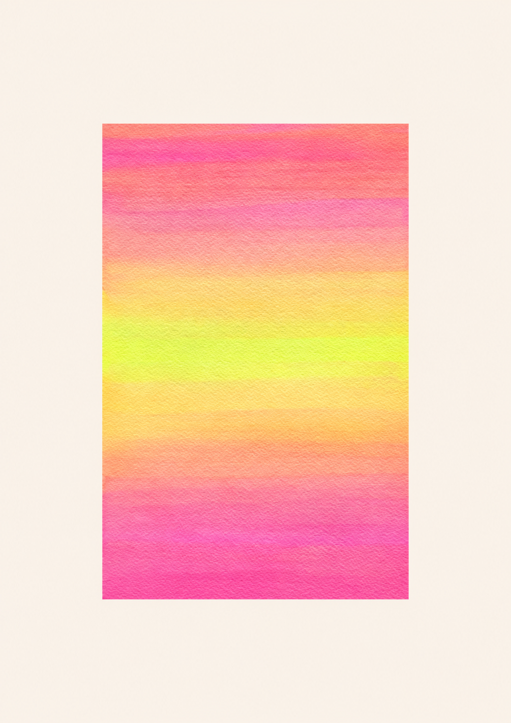 Neon Pulse — Aquarelle originale — A4