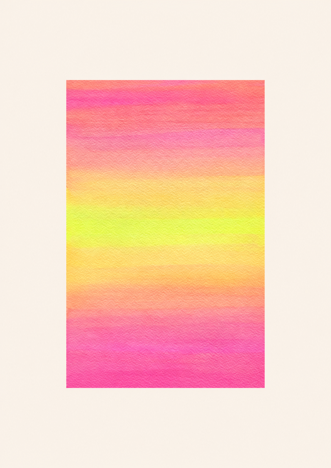 Neon Pulse — Aquarelle originale — A4