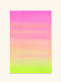 Neon Blush — Aquarelle originale — A4