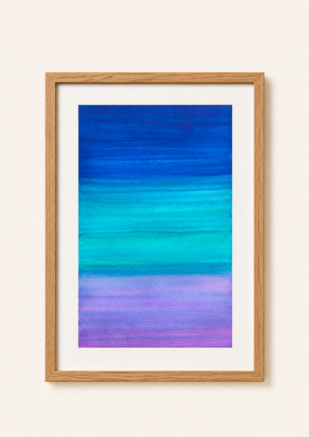 Ocean Twilight — Aquarelle originale — A4