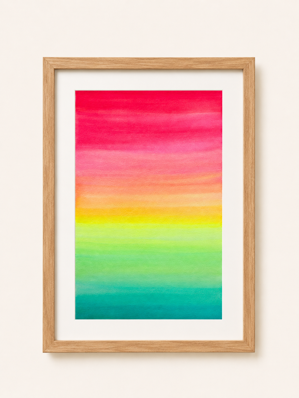 Tropical Glow — Aquarelle originale — A4