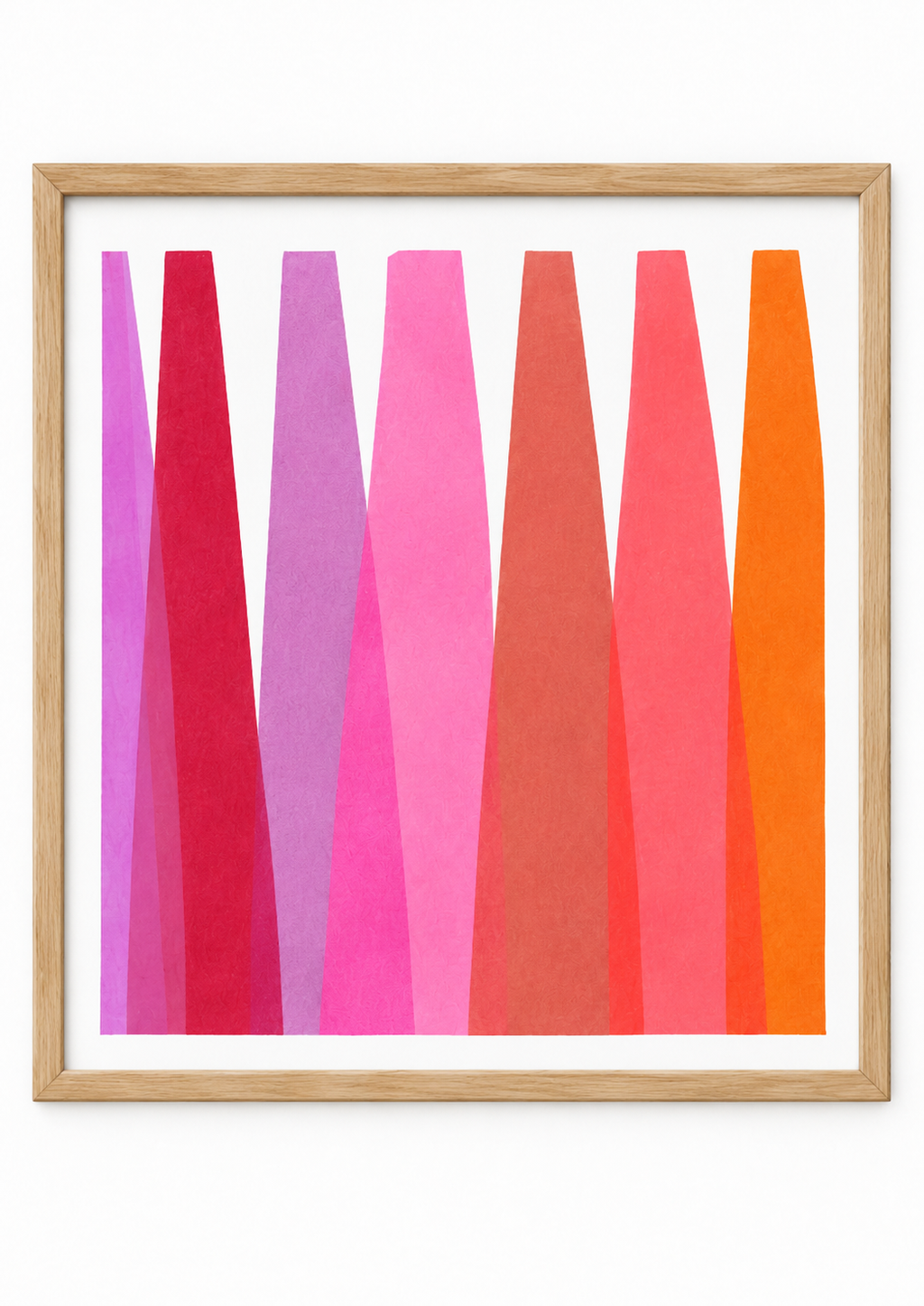 Fuego Rosa — Acrylique originale — 30x30 cm