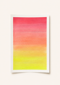 Electric Sunset — Aquarelle originale — A4