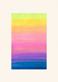 Summer Sunset — Aquarelle originale — A3
