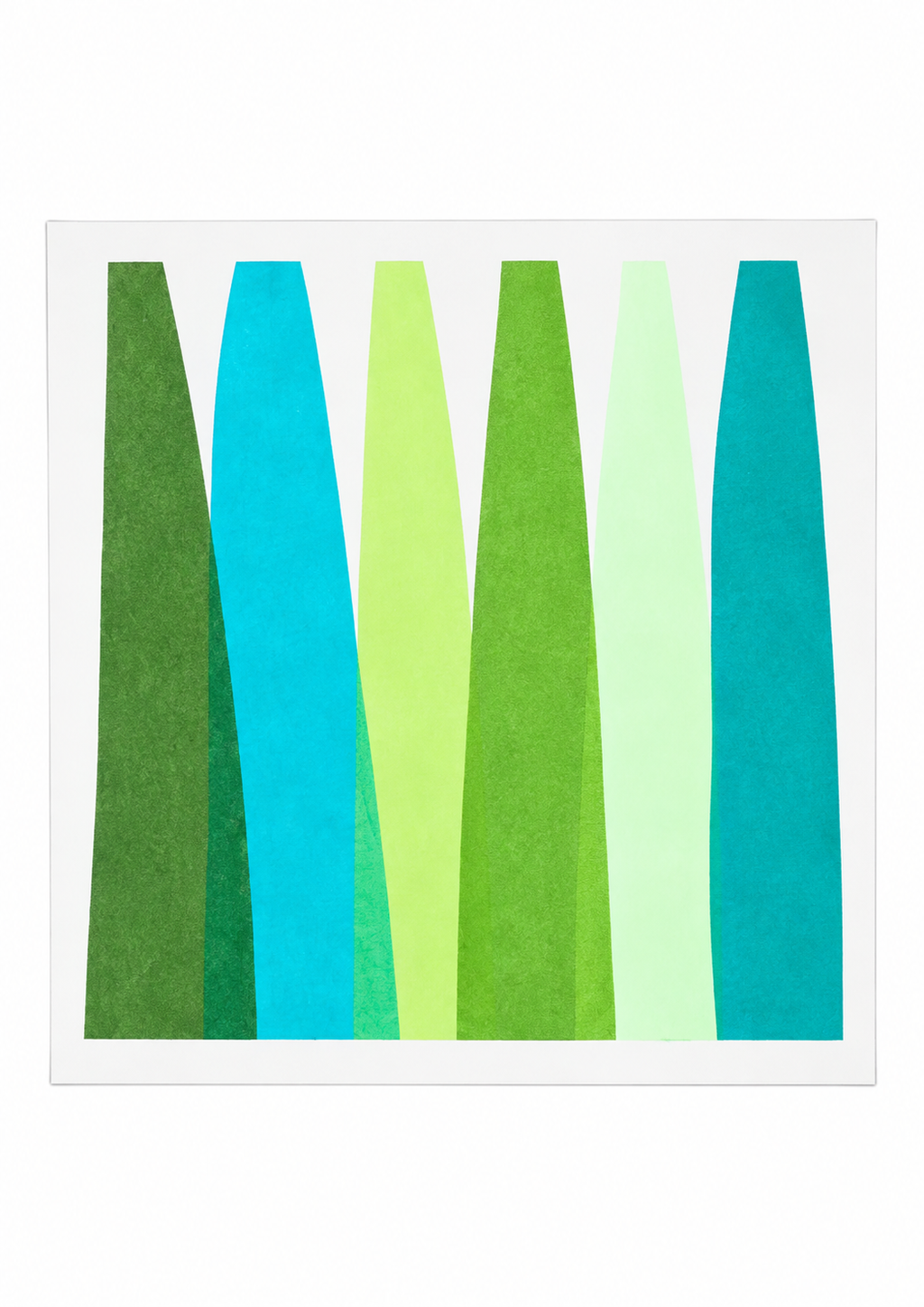 Selva Turquesa — Acrylique originale — 30x30 cm